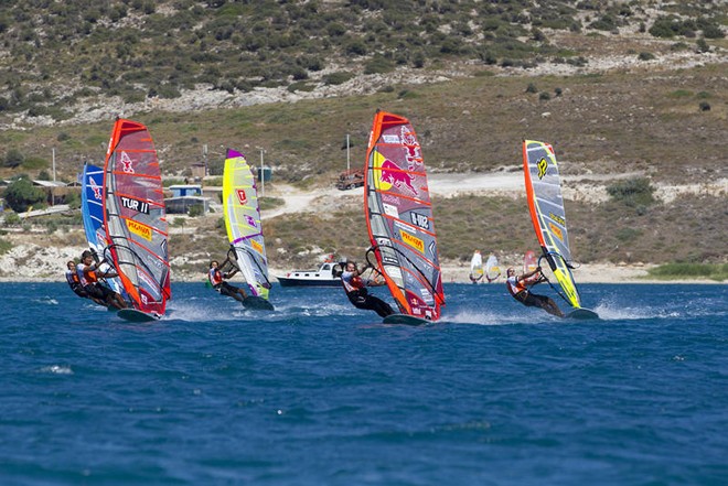 Dunkerbeck hits the gas - PWA Pegasus Airlines World Cup 2012 ©  John Carter / PWA http://www.pwaworldtour.com